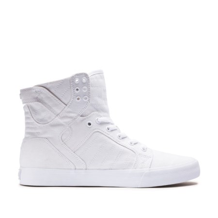 Supra Skytop D Womens High Tops Shoes White UK 16FTA